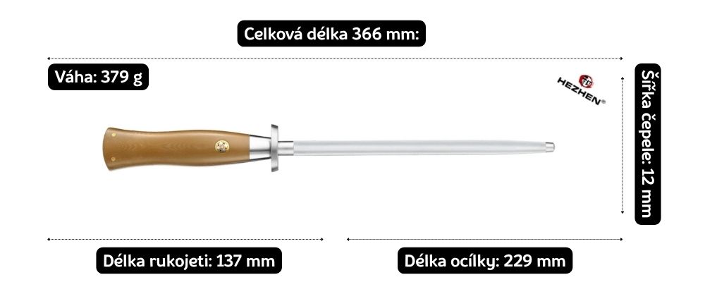 rozměry nože